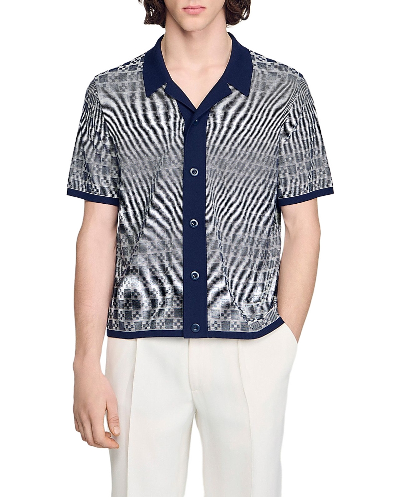 Square Cross Jacquard Shirt