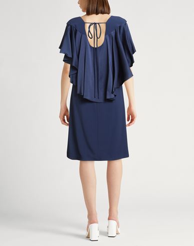 Woman Midi dress Navy Size 8 Acetate, Viscose