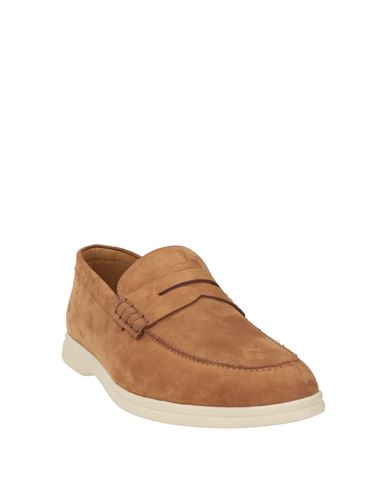 Man Loafers Camel Size 10 Calfskin