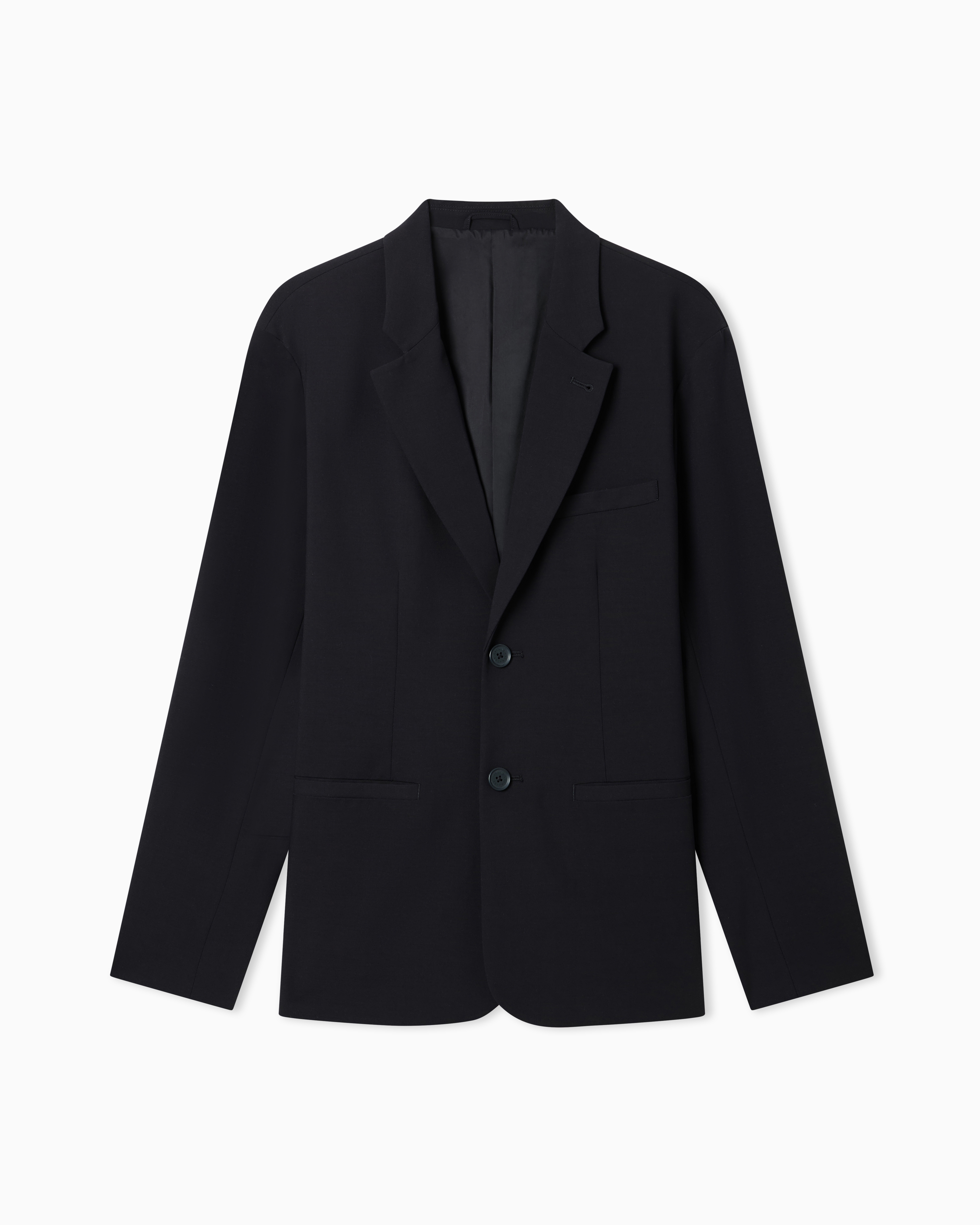 Single breasted jacket in a wool and viscose blend Icon
