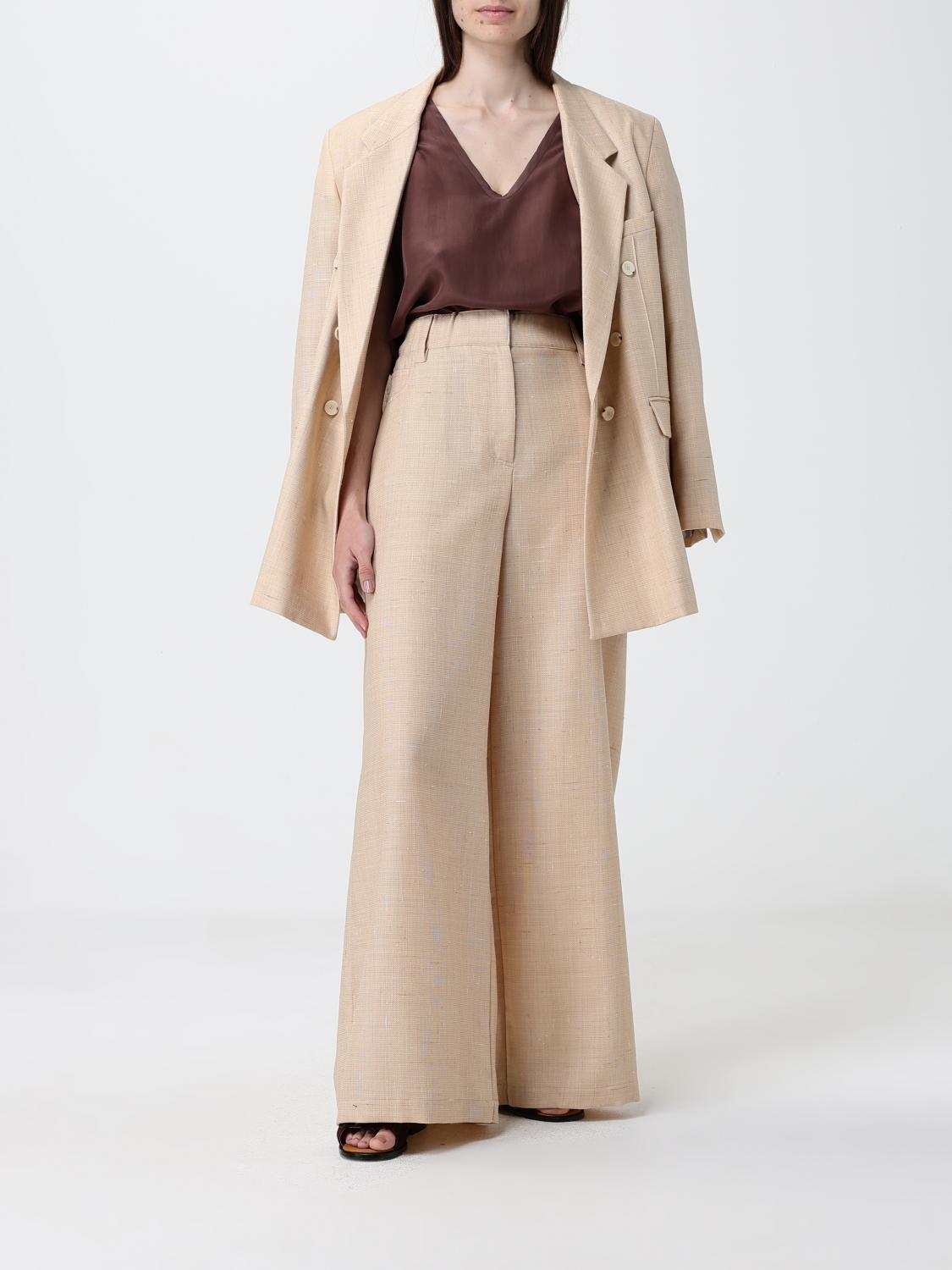 Pants Woman color Beige