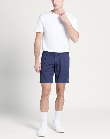 Man Shorts & Bermuda Shorts Navy Size 33 Organic cotton, Elastane