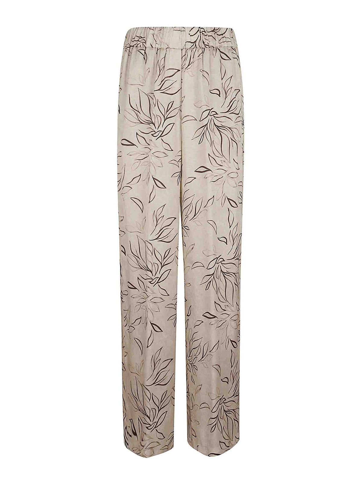 Fluid viscose satin trousers