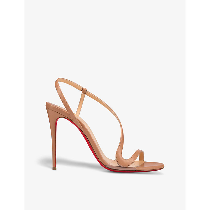 Womens Nude Rosalie 100 Leather Heeled Sandals