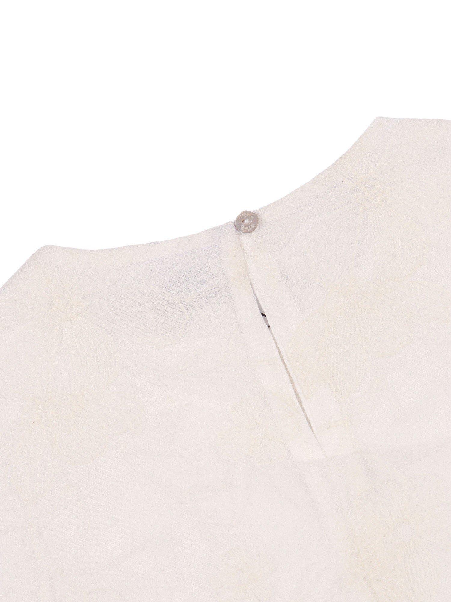 Magil Top Doppio Tessuto Tulle Ricamato Fiori