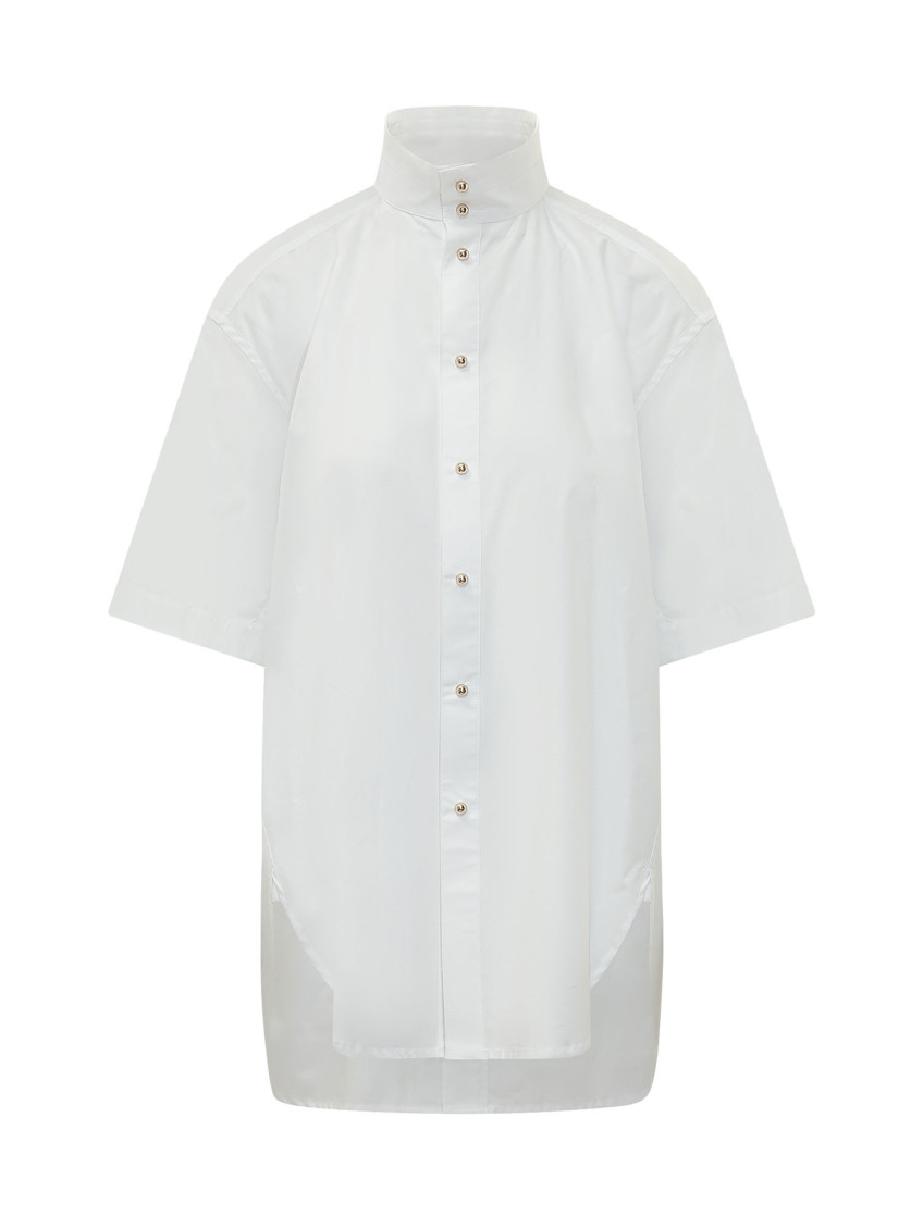 White Oversized Solid Shirt