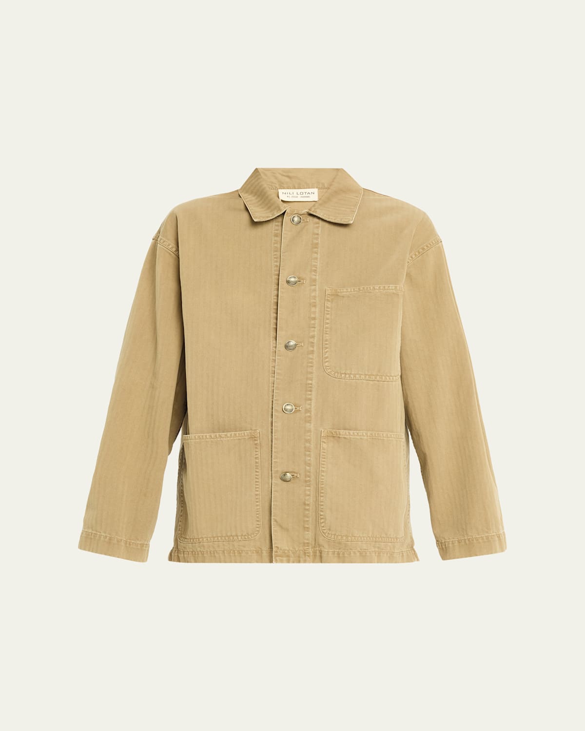 Franklin Cotton Herringbone Single-Breasted Jacket
