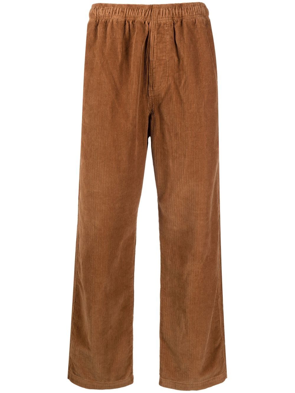 Straight-leg corduroy trousers - Brown