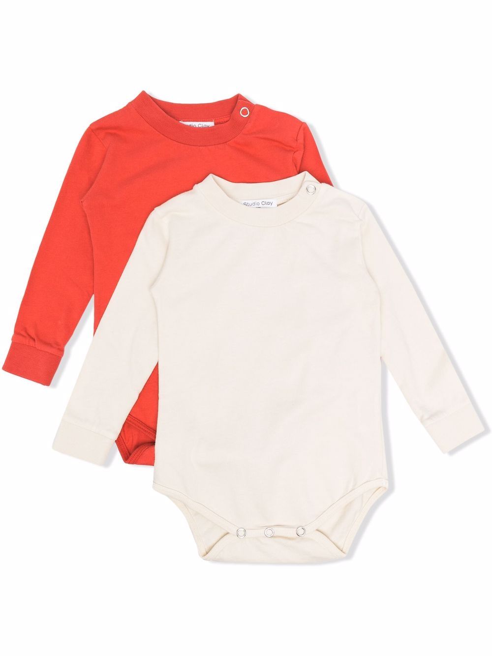Two-pack Sweet Dreams long-sleeved bodies - Neutrals