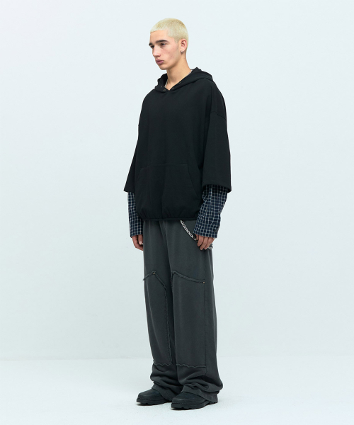 CHECK MIX HOODIE