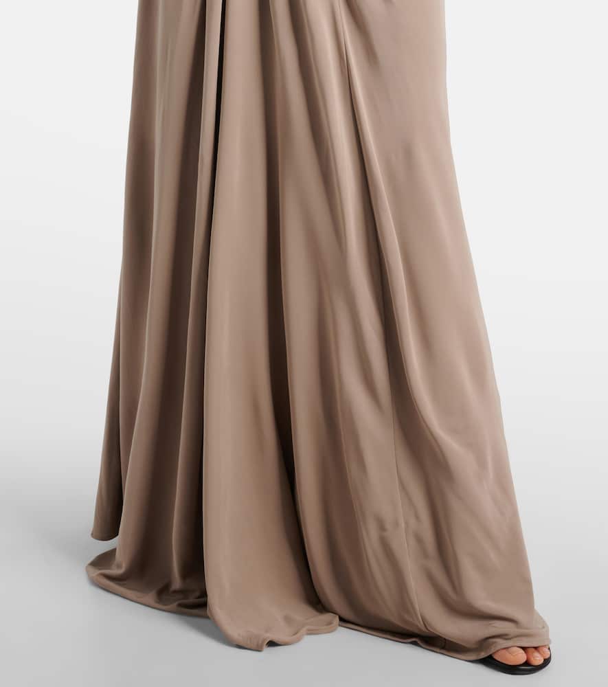 Vala draped jersey maxi dress
