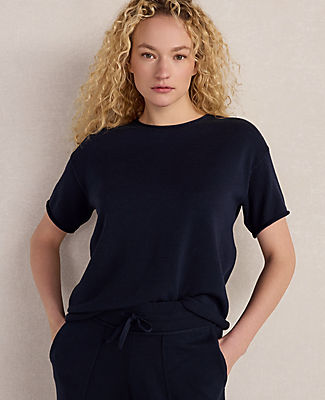 Ann Taylor Haven Well Within Cotton Knit Short Sleeve Tee