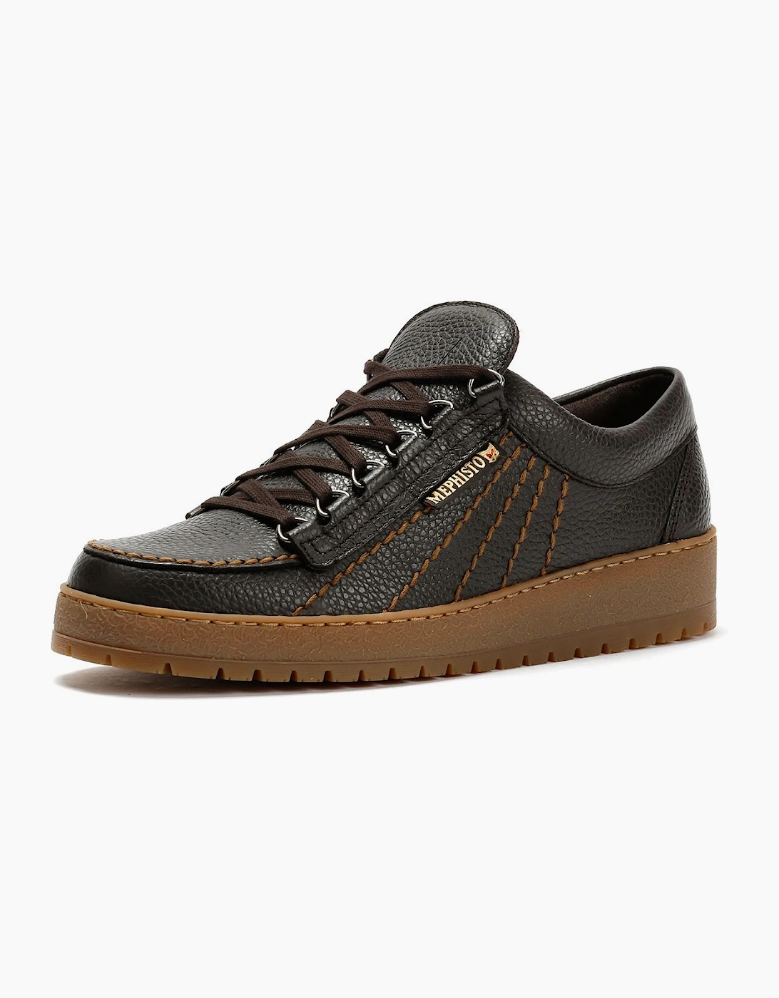 Men's Mephisto Rainbow Oregon 1351 Leather Men's Dark Brown Shoe