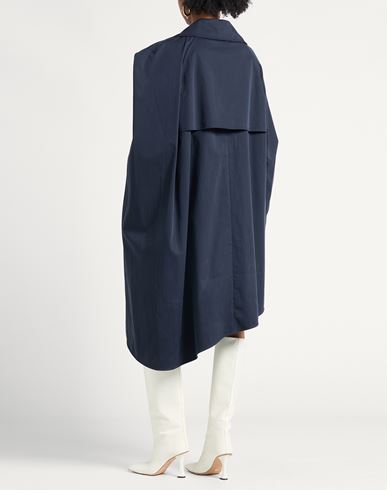 Woman Overcoat & Trench Coat Navy Size 2 Cotton
