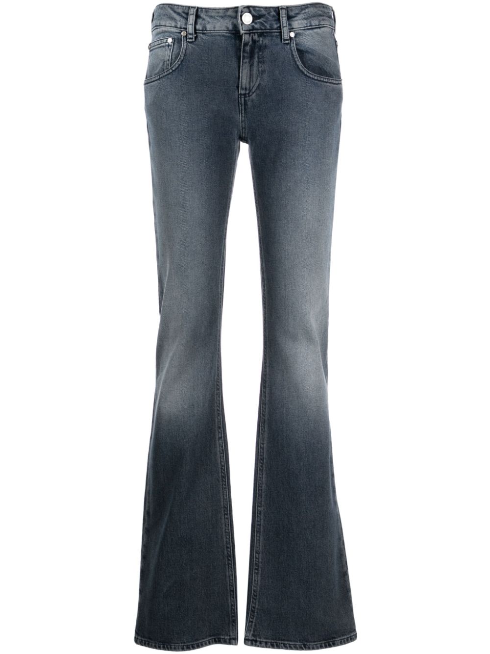Mid-rise flared jeans - Blue