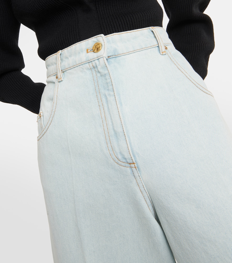 High-rise flared jeans