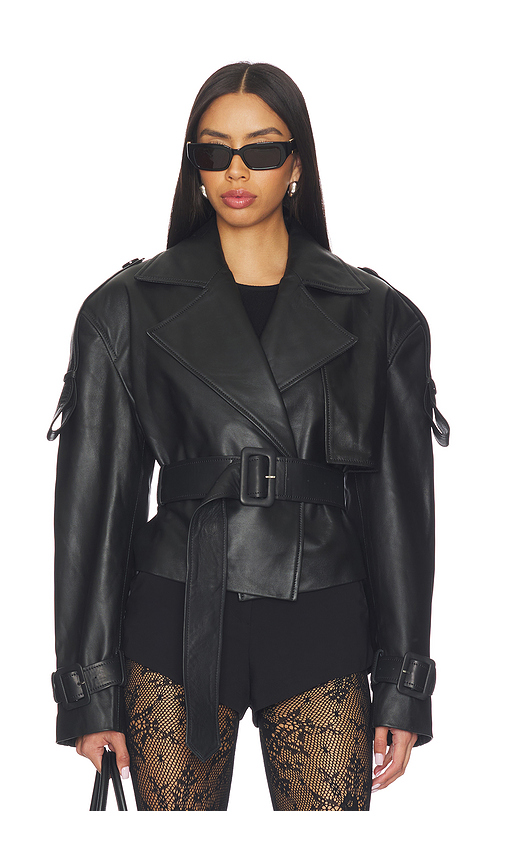 MANOKHI Hana Jacket in Black. L also in M