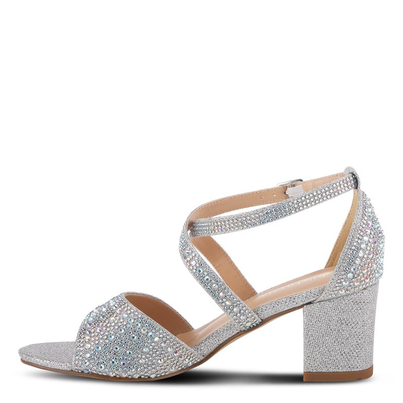 Women's Delamore Block Heel Dress Sandals (Silver)