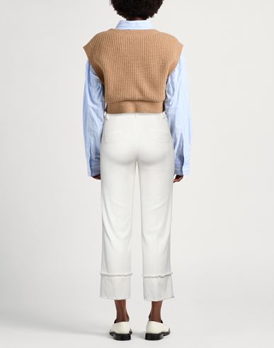 Seductive Woman Pants White Size 2 Cotton, Polyester, Elastane