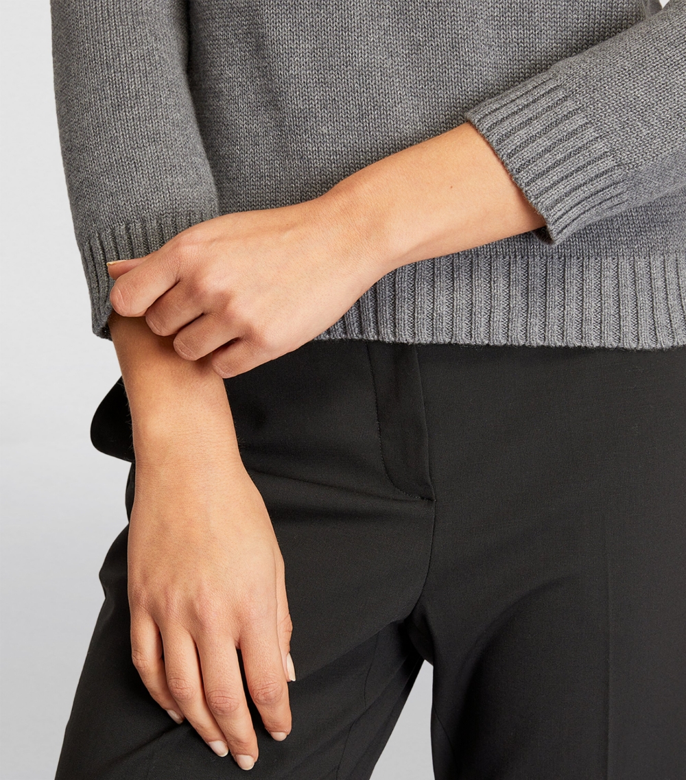 띠어리 Cotton-Cashmere Shrunken Sweater
