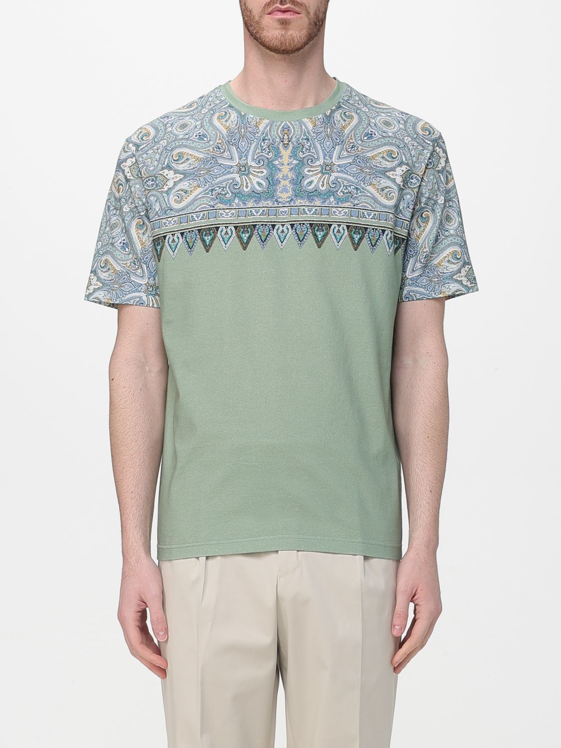 T-Shirt Men color Green