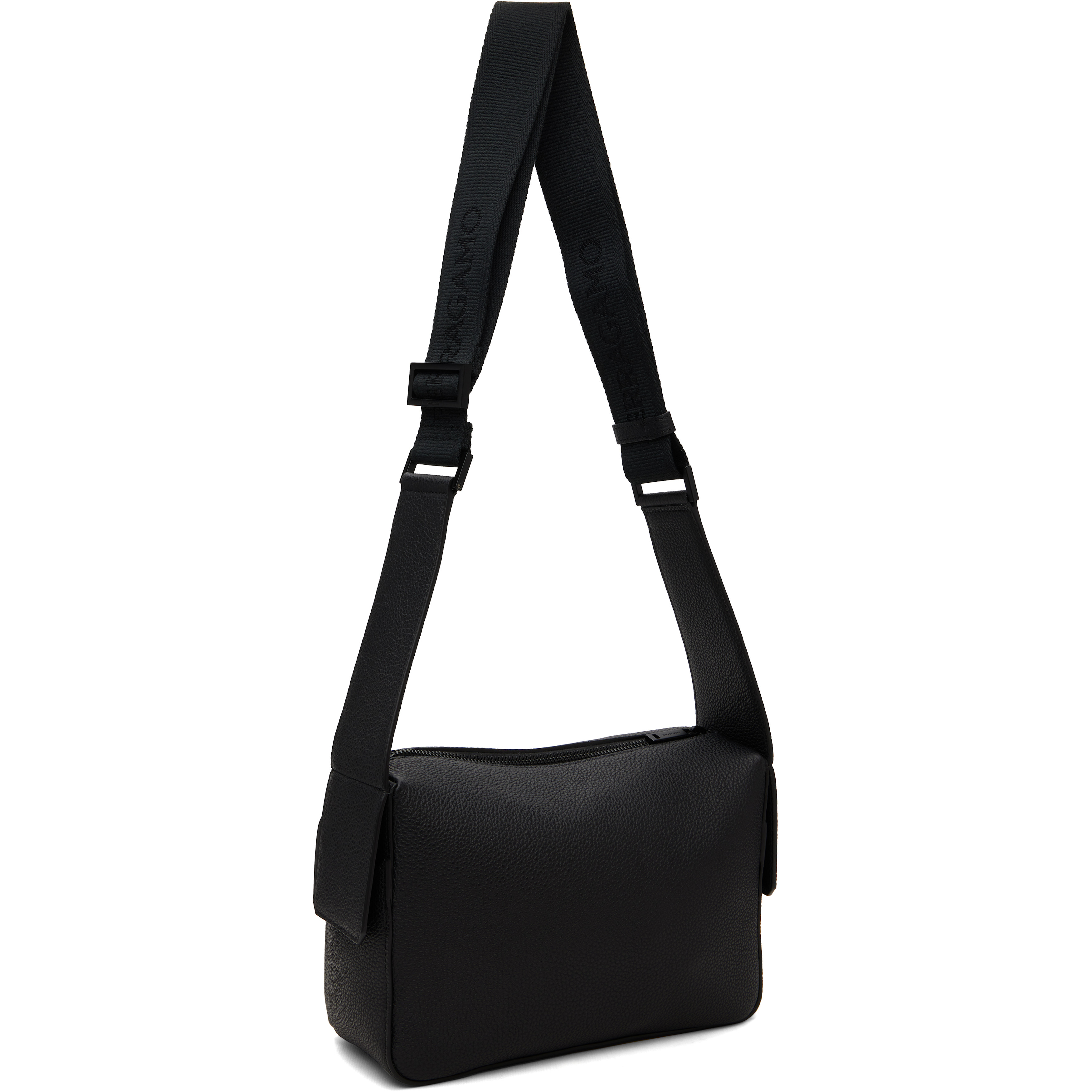 Black Utility Crossbody Hug Buckle Bag