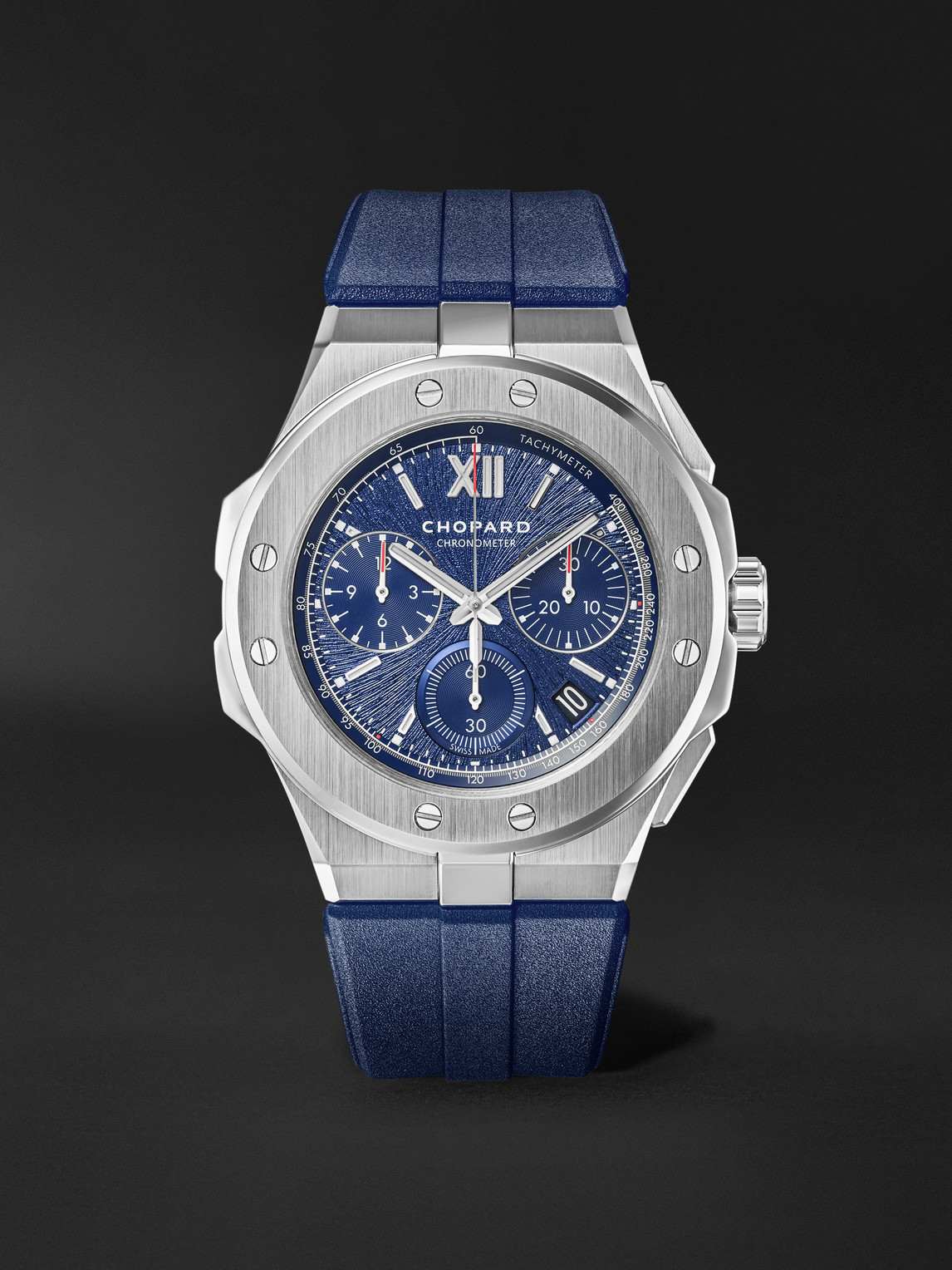 Alpine Eagle XL Chrono Automatic 44mm Lucent Steel and Rubber Watch, Ref. No. 298609-3003