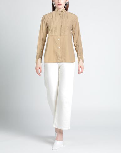 Woman Shirt Sand Size S Cotton
