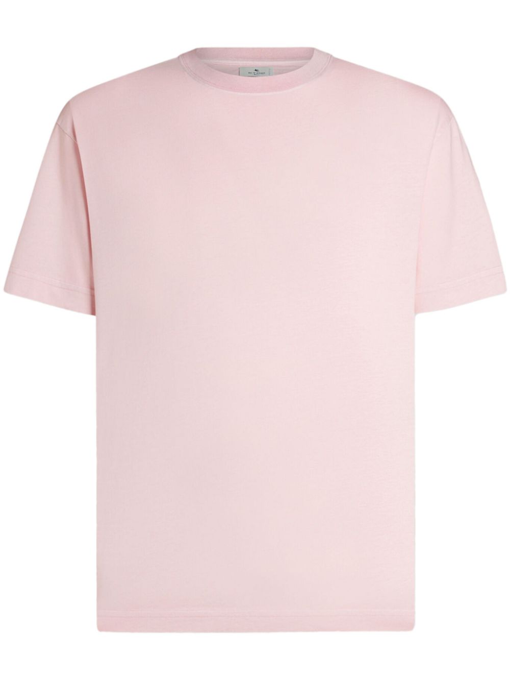 Logo-embroidered cotton T-shirt - Pink