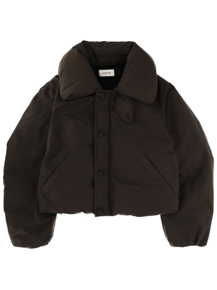 Short Puffer Blouson - Water Repellent Technical Cotton