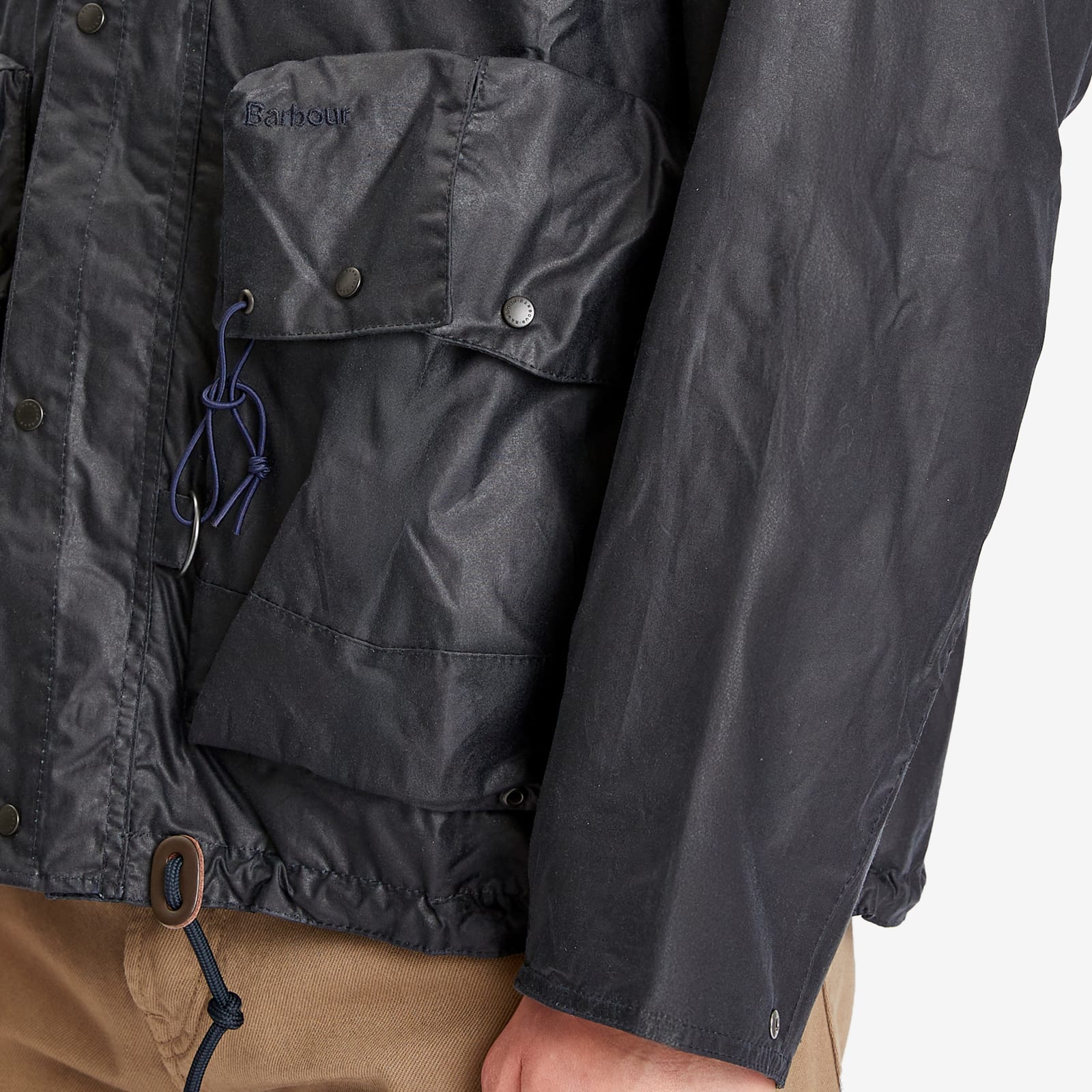Men's Heritage+ Modified Durham Wax Jacket in Navy