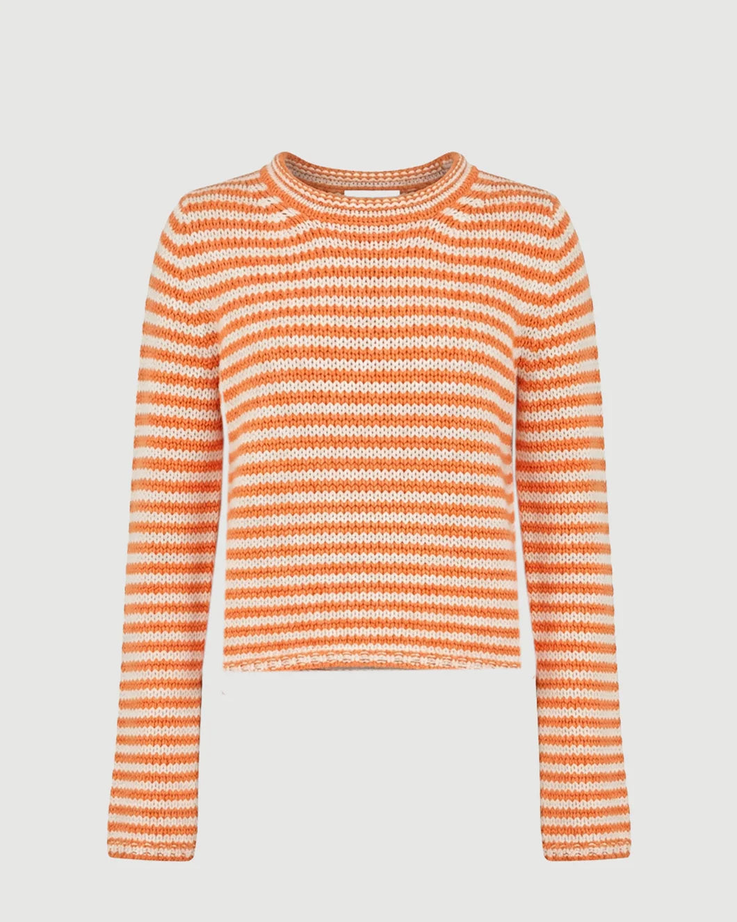 Fine Stripe Mini Marina Sweater Apricot