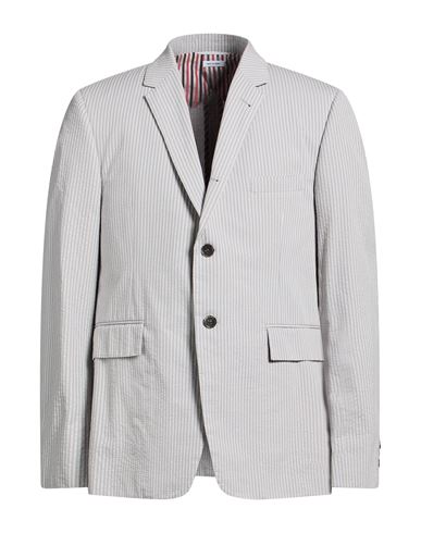 Man Blazer Light grey Size 1 Cotton