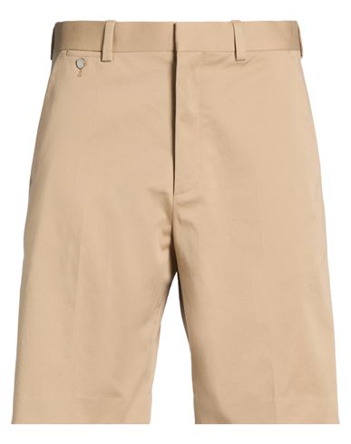 Man Shorts & Bermuda Shorts Sand Size 36 Cotton, Elastane