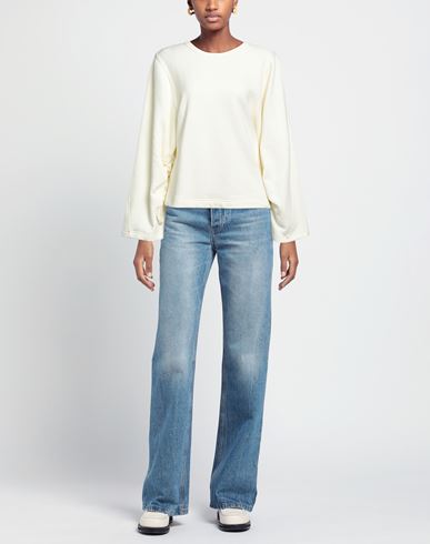 Woman Sweatshirt Light yellow