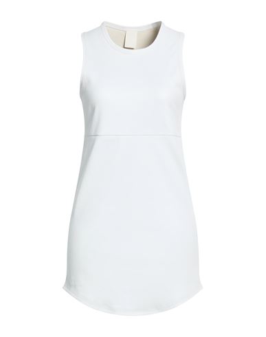 Woman Mini dress White Size M Lambskin