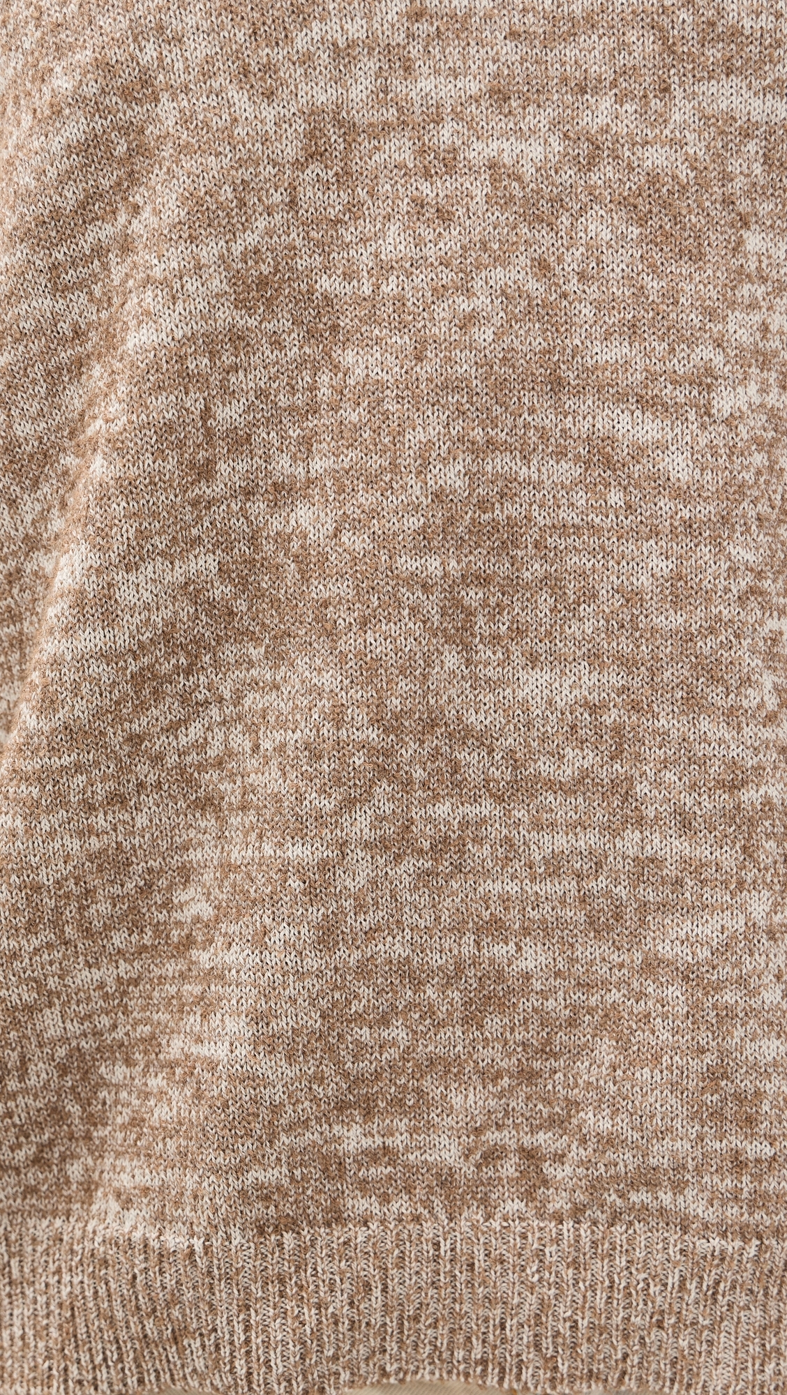 Light Boucle V Neck Sweater Light Brown/Beige
