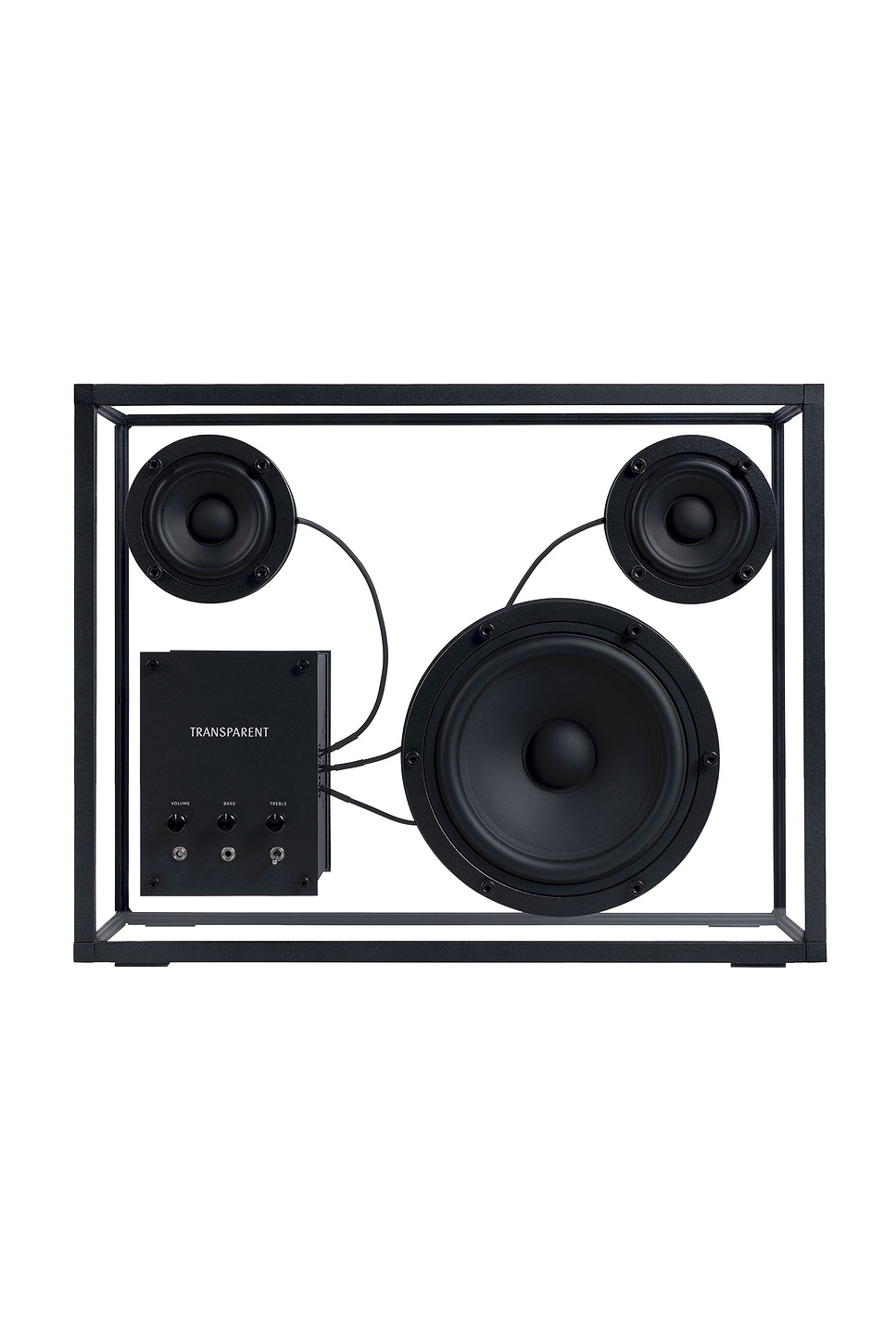 Transparent Speaker in Black - Black. a