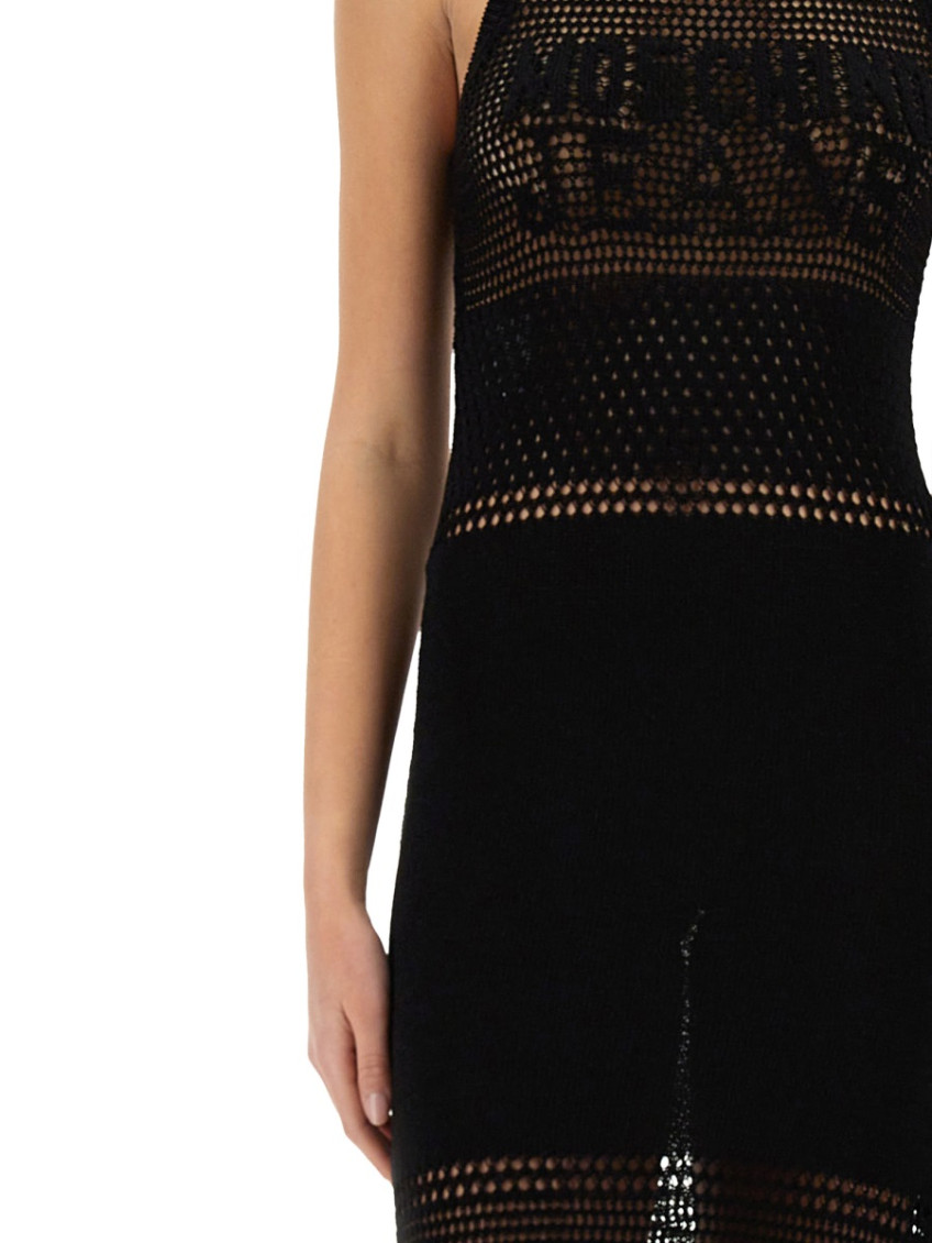 Moschino - logo mesh maxi dre