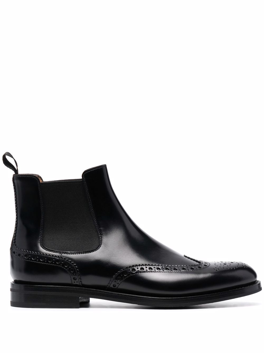 Charlize brogue-detail ankle boots - Black