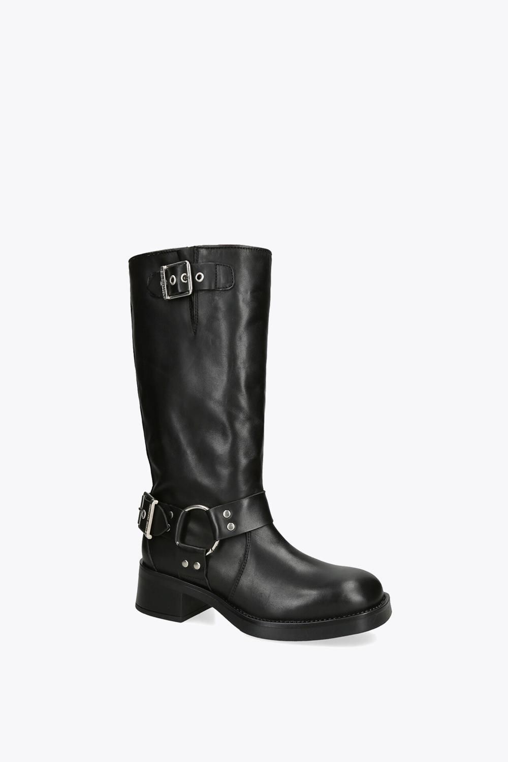 Steve Madden 'beau' Leather Boots In Black