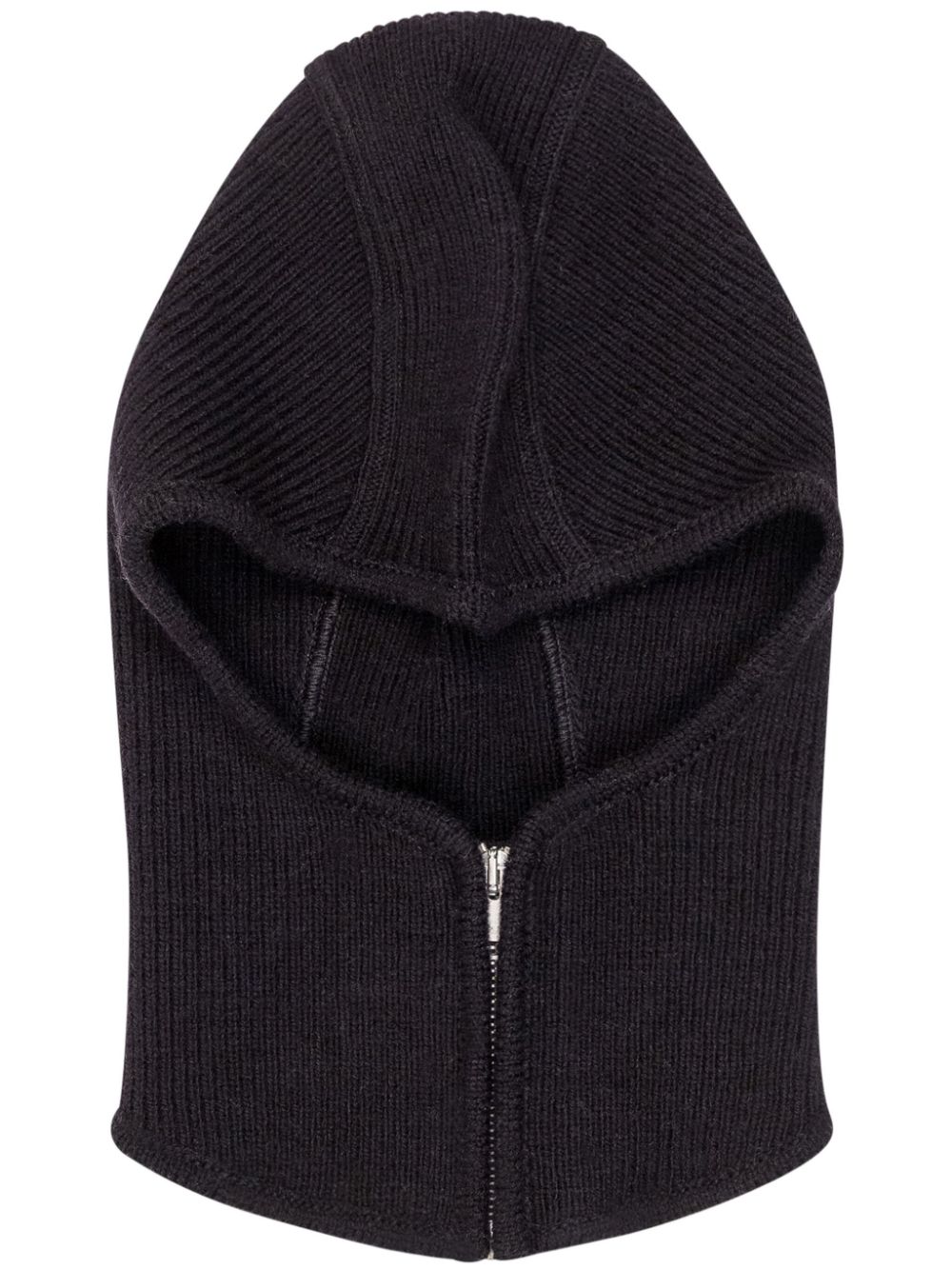 Ribbed-knit balaclava - Grey
