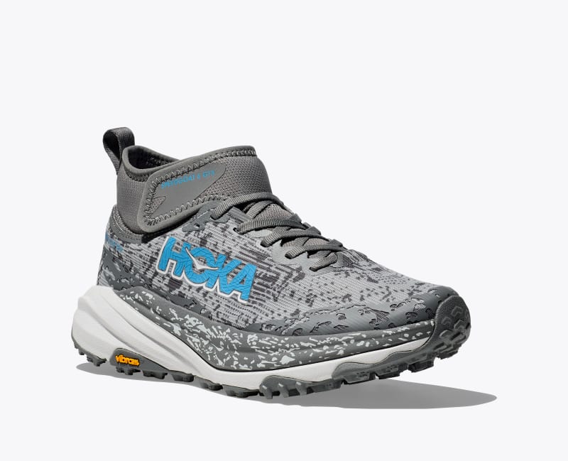 HOKA Women's Speedgoat 6 Mid GTX Shoes in Asteroid/Cosmic Grey