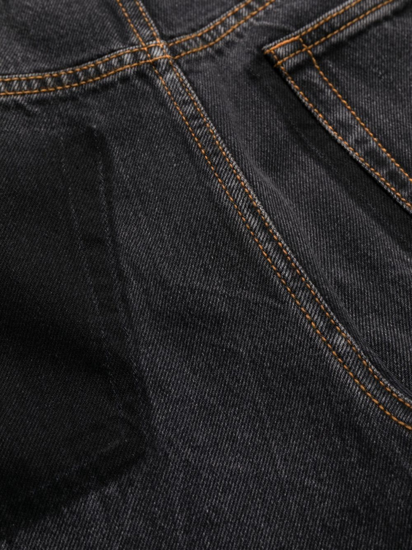 High-waist bootcut jeans