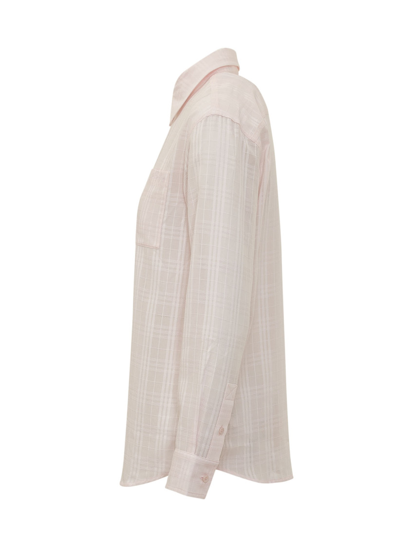 Pink Relaxed Checks Shirt