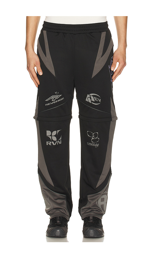 Revenge Racer Patch Convertible Pant in Black. XL/1X. Also in