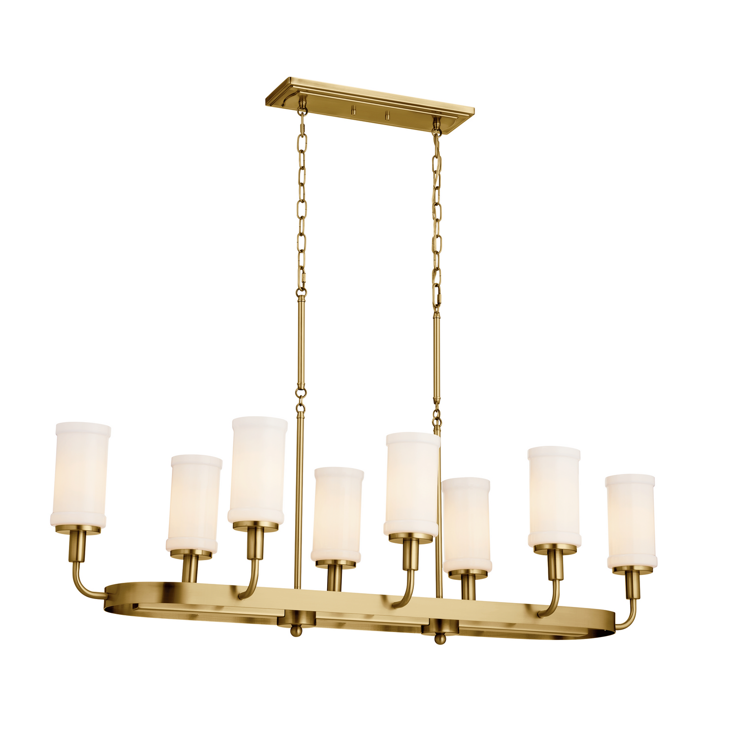 Vetivene 8-Light Transitional Chandelier in Natural Bra