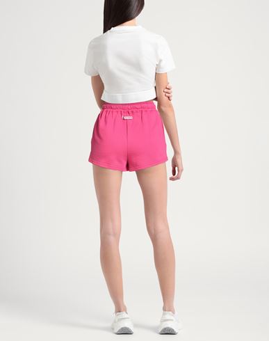 Woman Shorts & Bermuda Shorts Fuchsia Size M Cotton