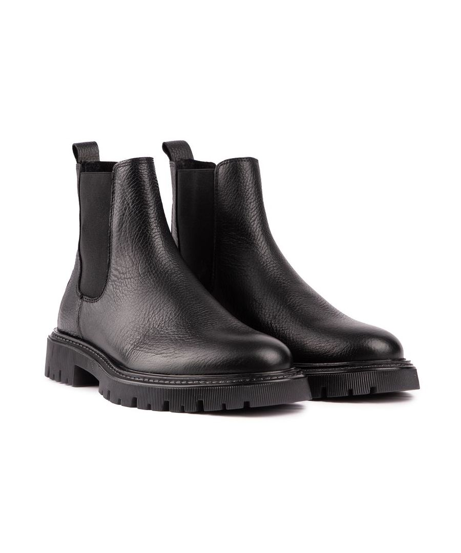 Sole Mens Healey Chelsea Boots - Black Leather -  UK