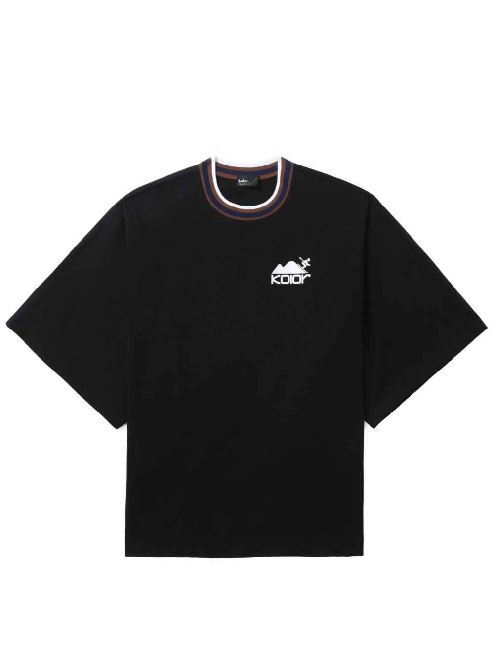 Logo-print short-sleeve T-shirt - Black